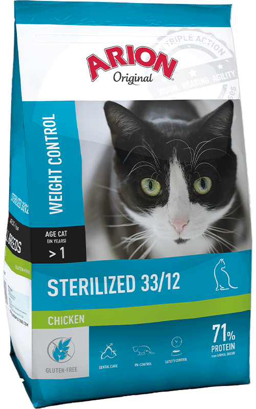 Arion Original Cat | Streilized Chicken | Adult | 7,5kg | UDLØBER 27.07.2026